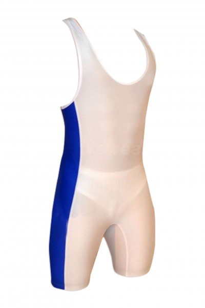 SKTF006 order a head men's swimsuit and supply sleeveless one-piece tight-fitting sportswear 90% polyester fiber +10% lycra sportswear supplier detail view-1